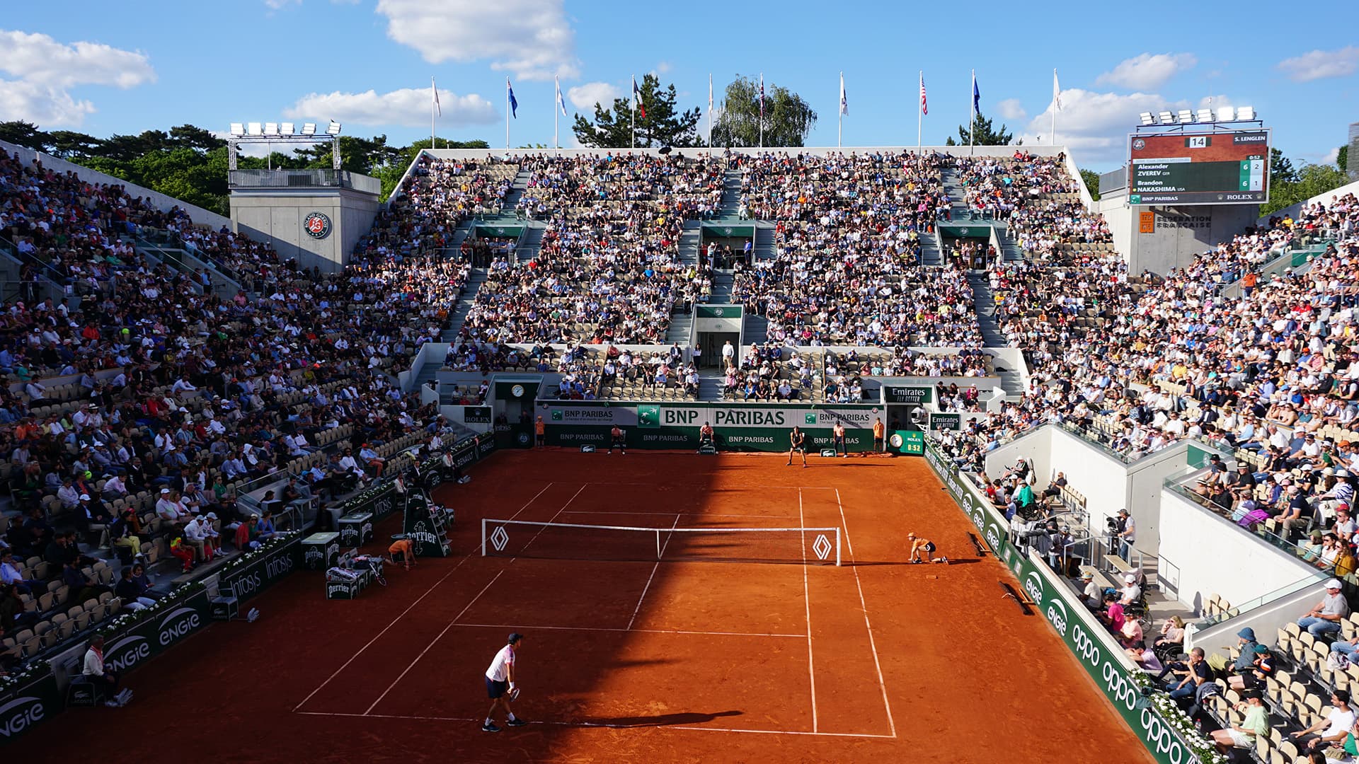 Court Suzanne Lenglen at Roland Garros