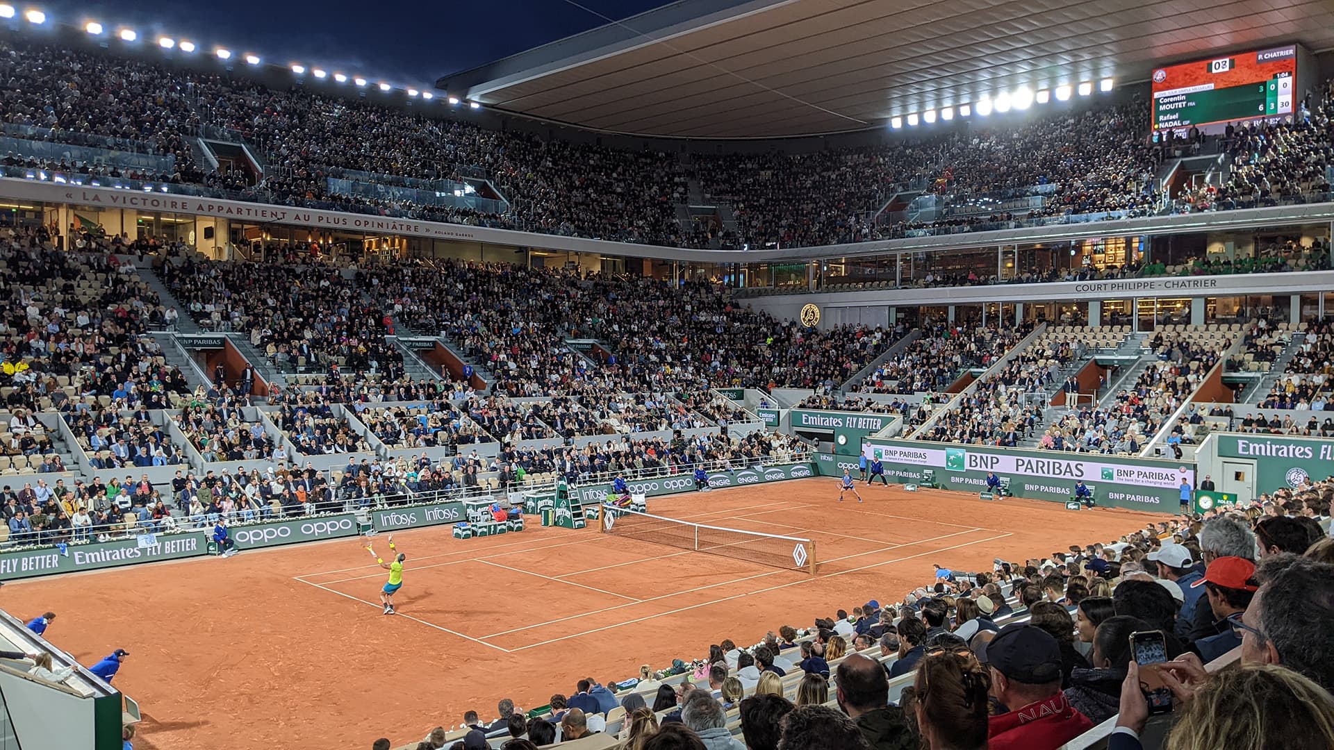 Court Philippe Chatrier at Roland Garros