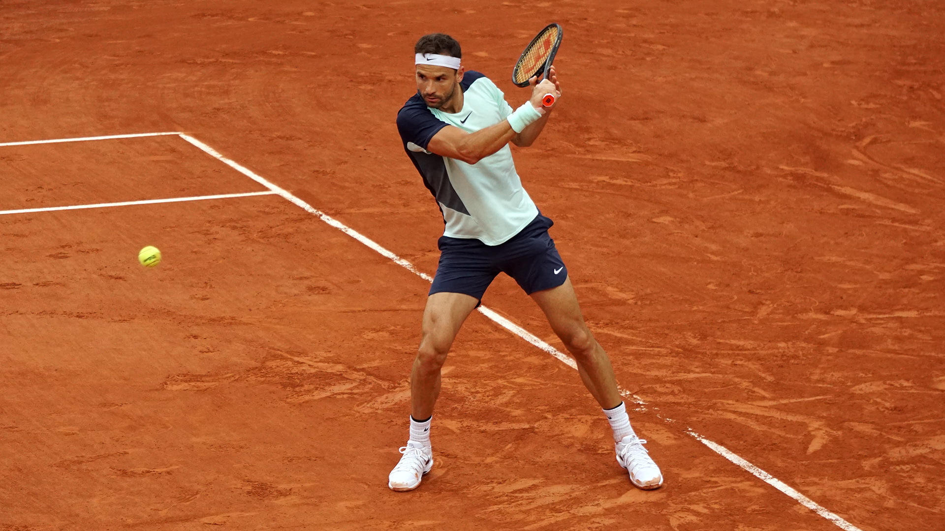 Grigor Dimitrov at Roland Garros