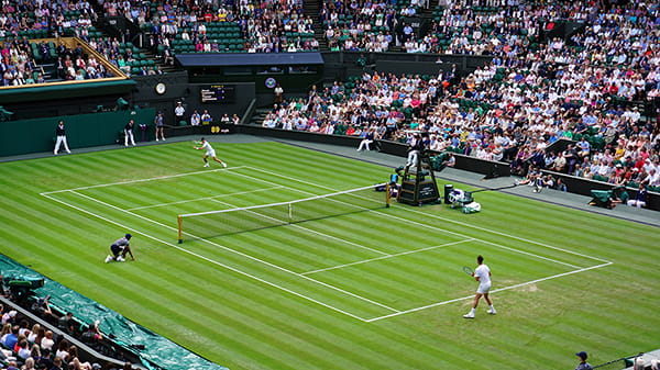 A match on Wimbledon's Centre Court