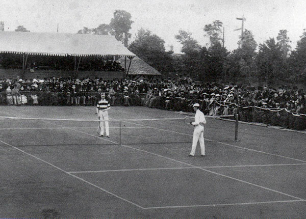 William and Ernest Renshaw at Wimbledon in 1883