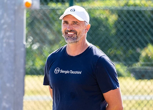 Goran Ivanisevic smiles at the camera