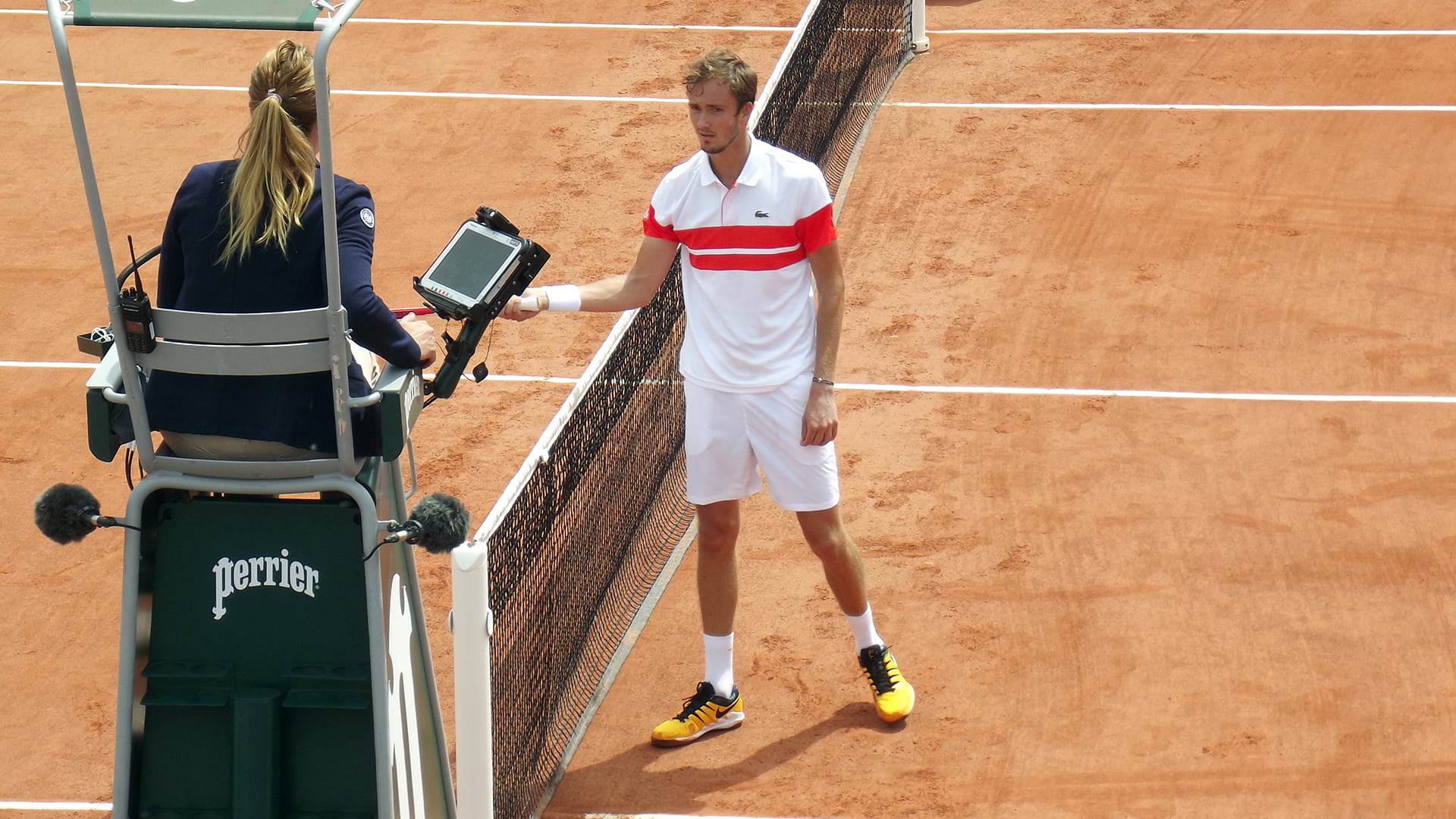 Daniil Medvedev at Roland Garros 2019