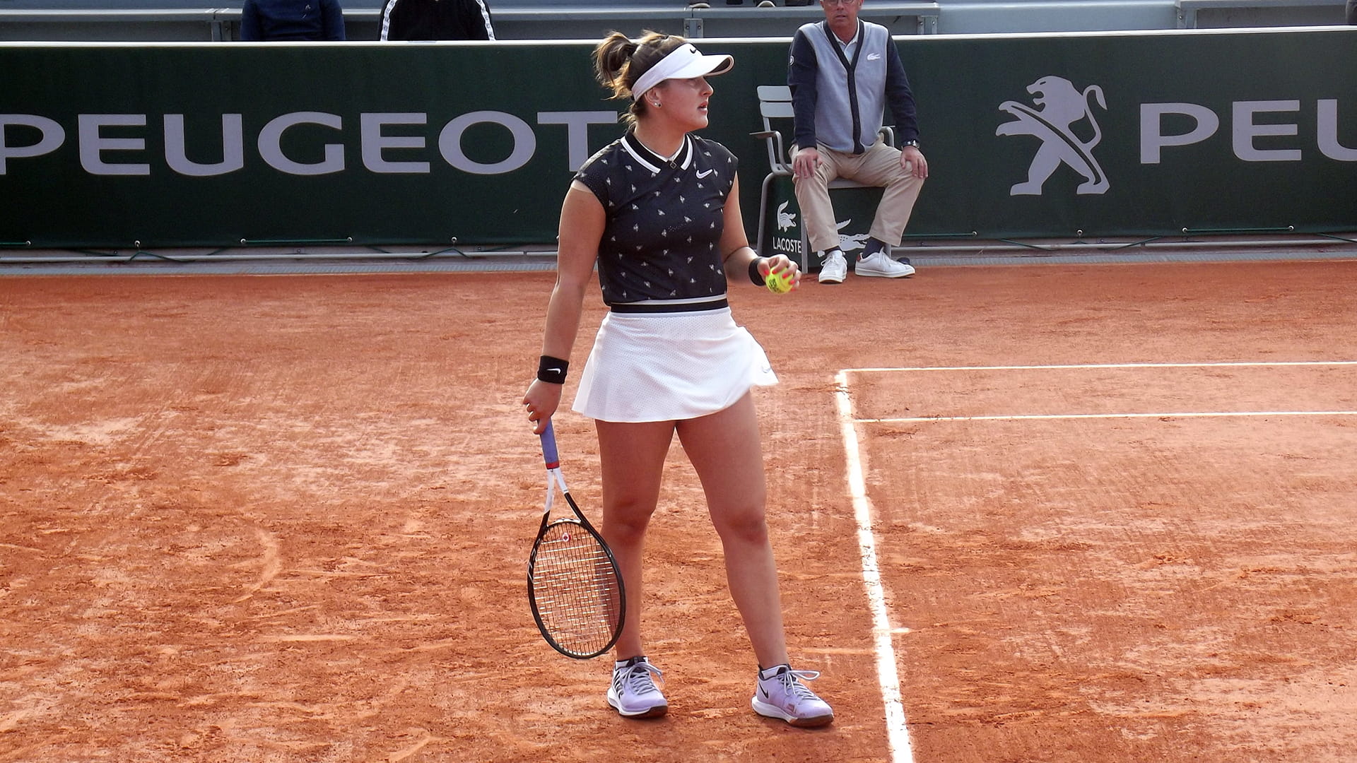 Bianca Andreescu at Roland Garros 2019