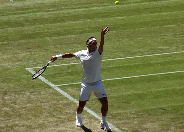 Roger Federer at Wimbledon 2019