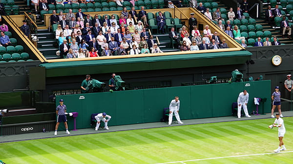 The Royal Box on Wimbledon's Centre Court