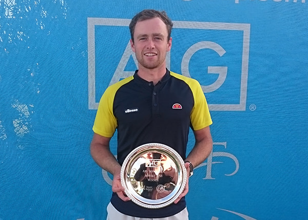Pete Bothwell with the 2018 Irish Open trophy