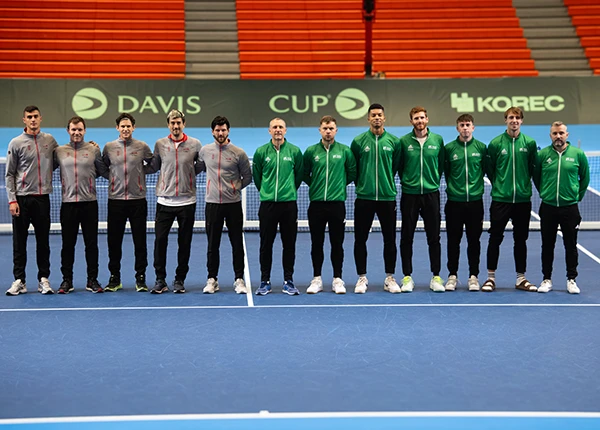 Ireland and Austria ahead of their Davis Cup tie in Limerick
