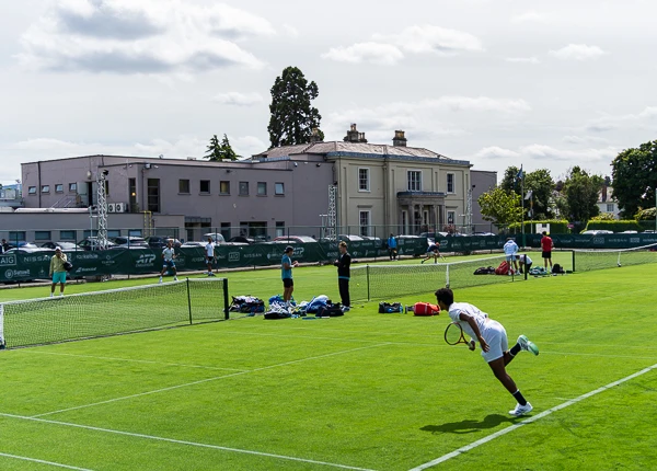 Wide view of Elm Park ahead of the tournament