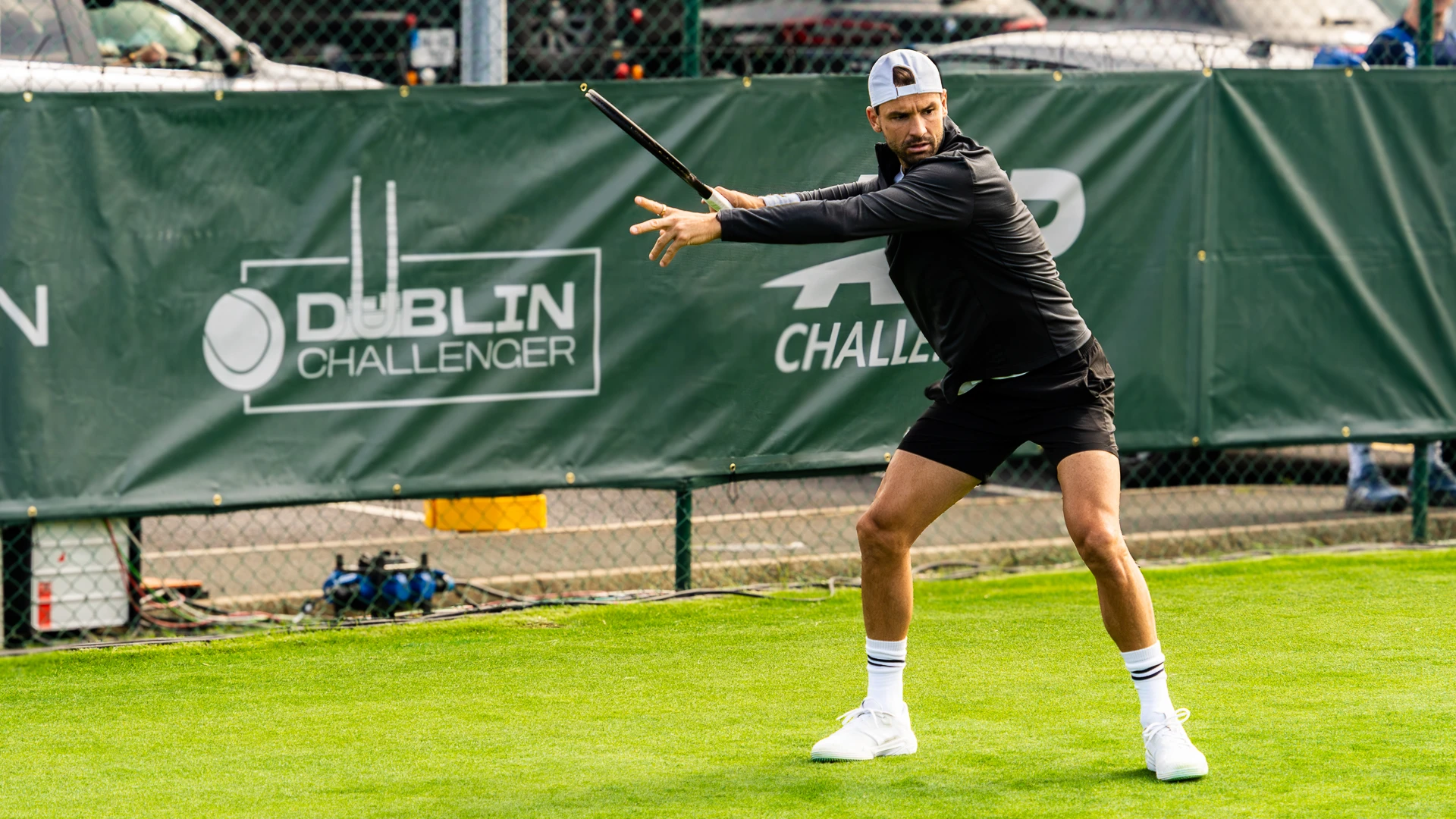 Star man Grigor Dimitrov gets in a hit