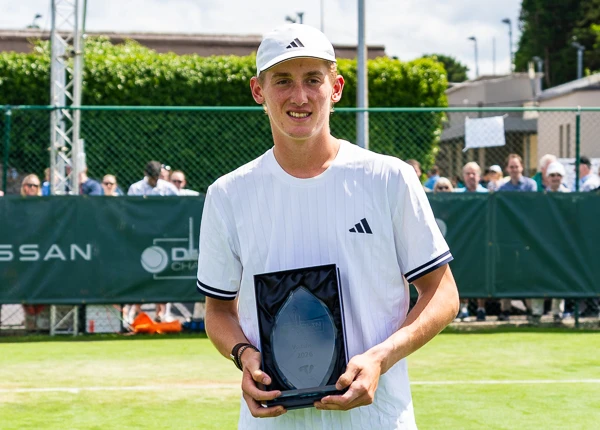 Henry Searle with trophy