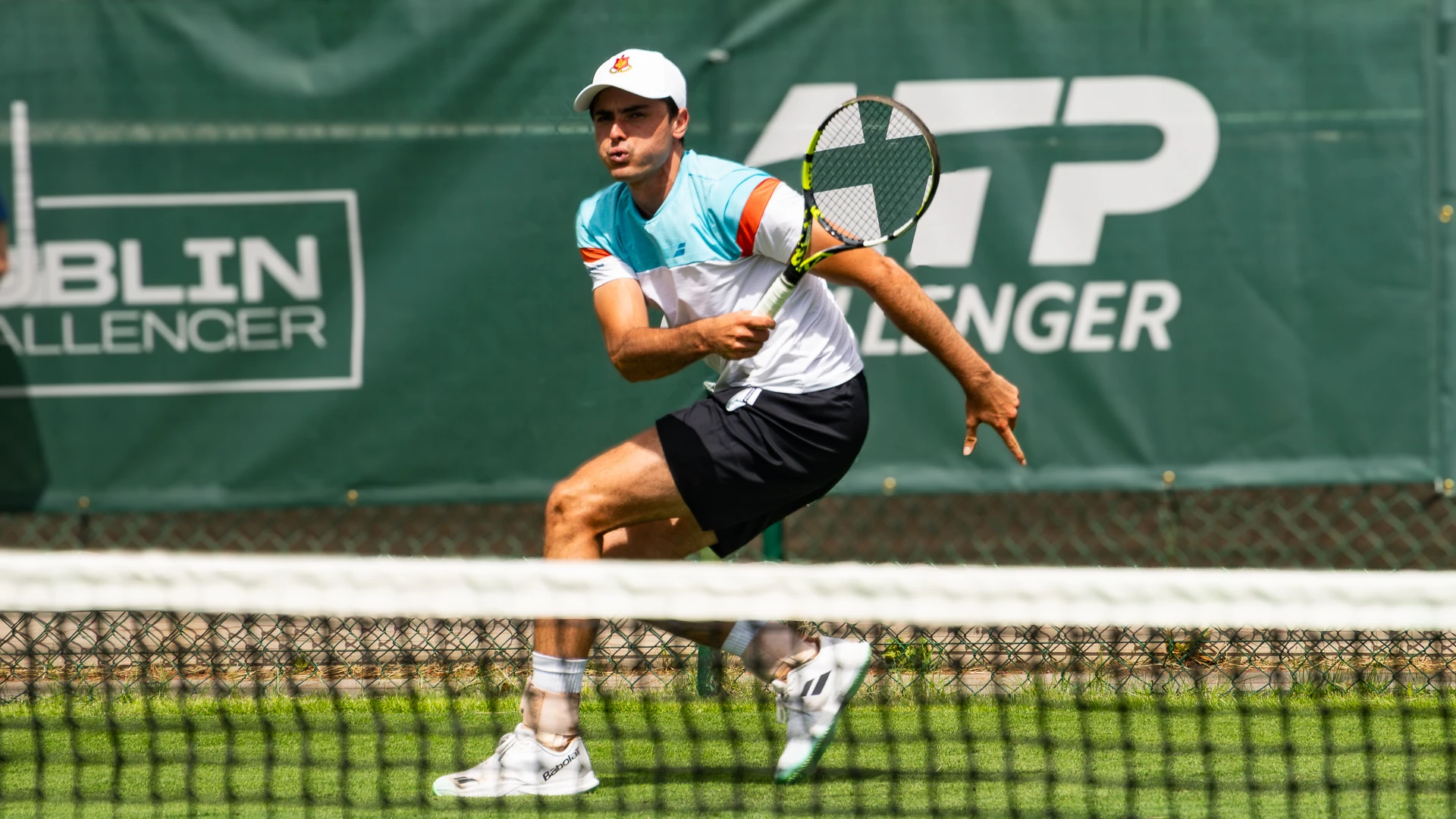 Peter Buldorini was one of several Irish players in action