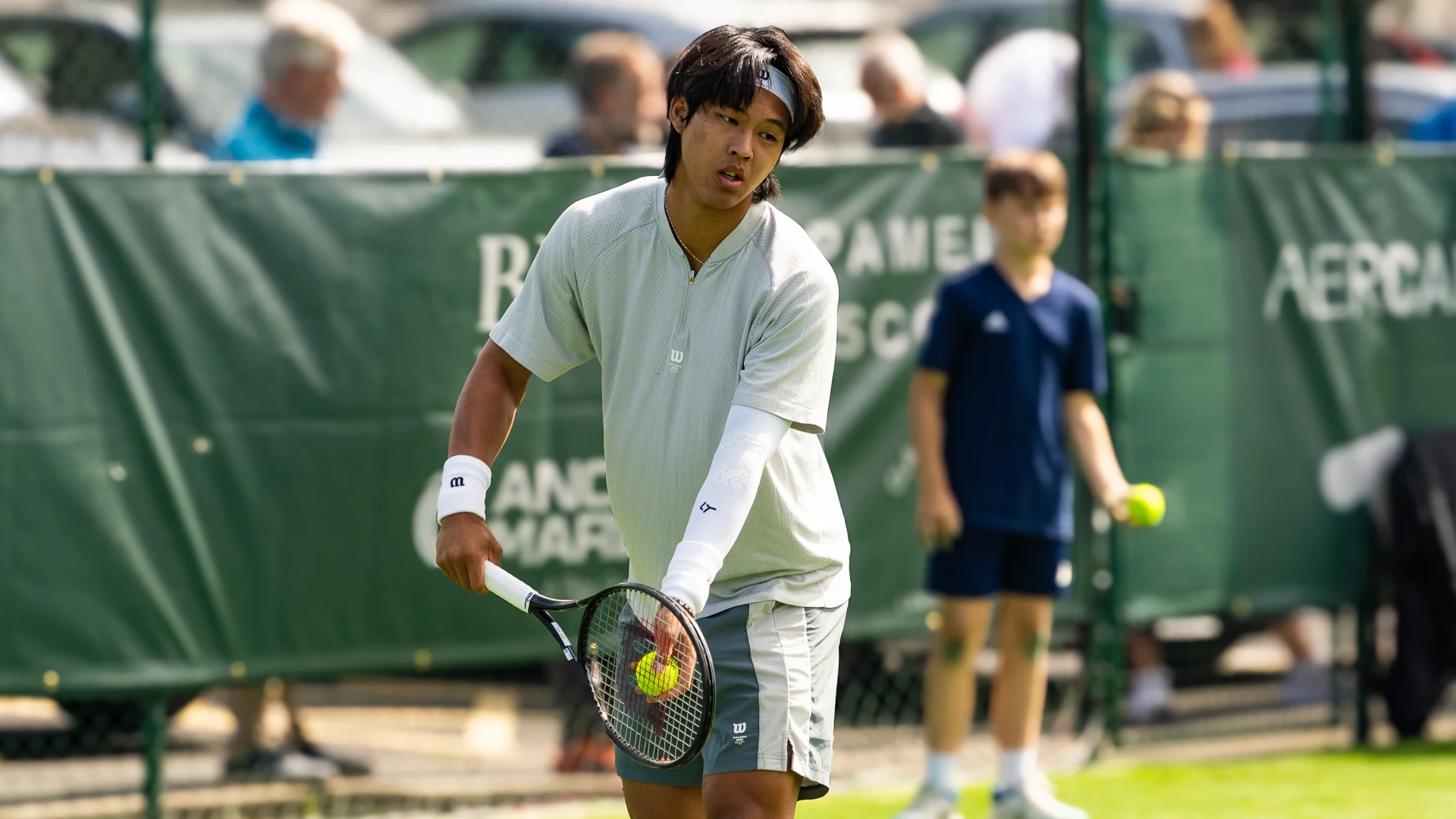 Zhou Yi, who helped China beat Ireland in the 2025 Davis Cup