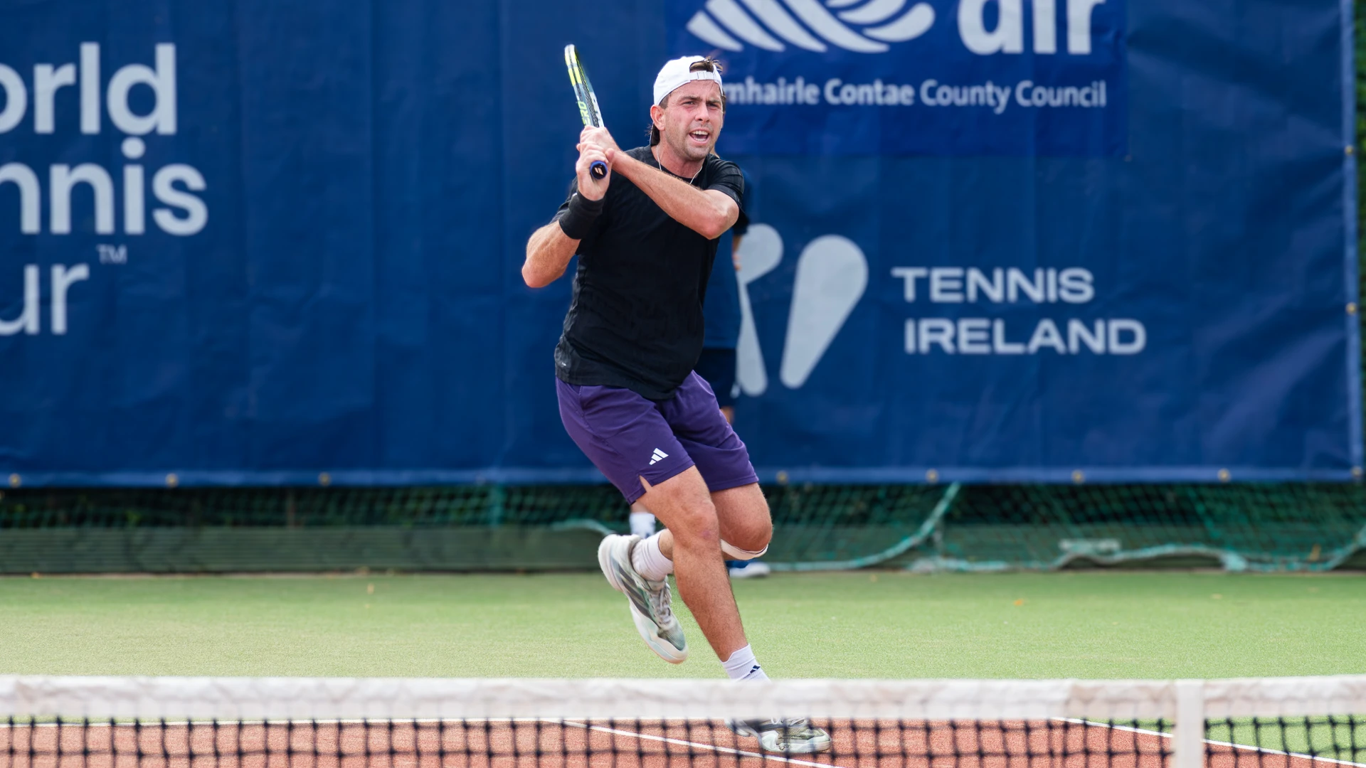 Conor Gannon strikes a backhand