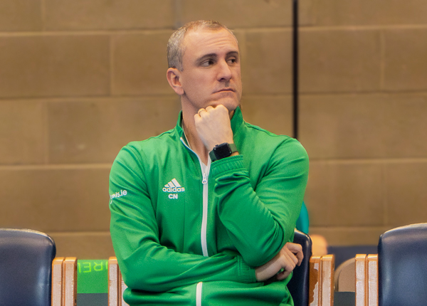 Conor Niland at the University of Limerick as Davis Cup captain