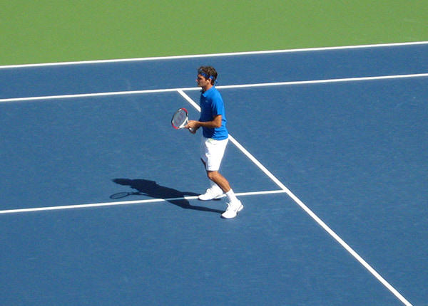 Roger Federer at the 2007 US Open