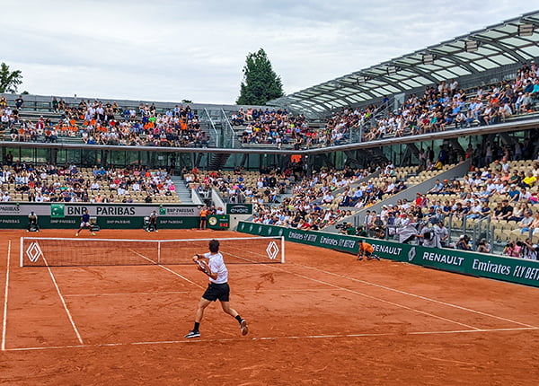 Court Simonne Mathieu at Roland Garros