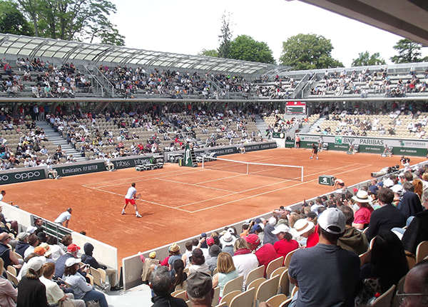 Court Simonne Mathieu at Roland Garros