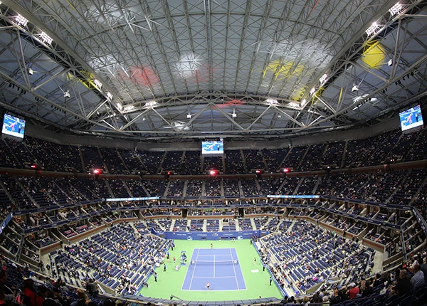 Arthur Ashe stadium at the US Open